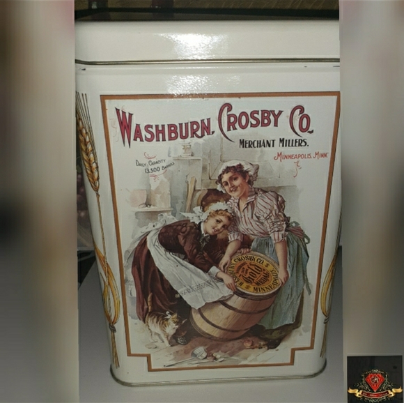 VINTAGE GOLD MEDAL FLOUR TIN - Picture 1 of 2